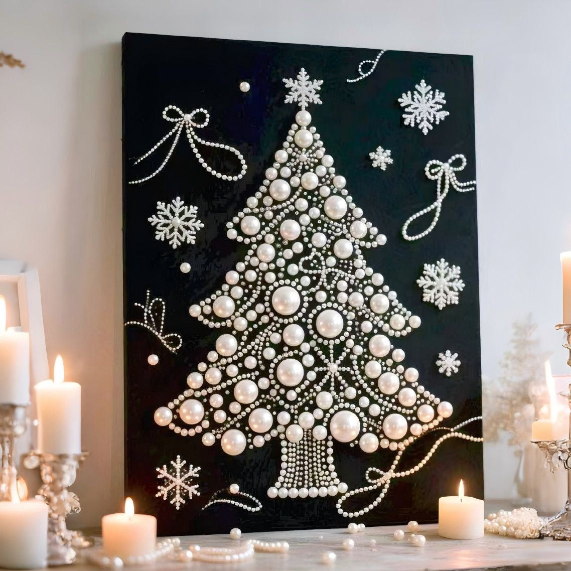 [Ivory Yule] Beauty Wonderland DIY Pearl Painting Kit – Handmade Pearl Art with Complete Accessories, Step-by-Step Tutorial, Creative Home Decor, Relaxing Craft for Adults & Beginners