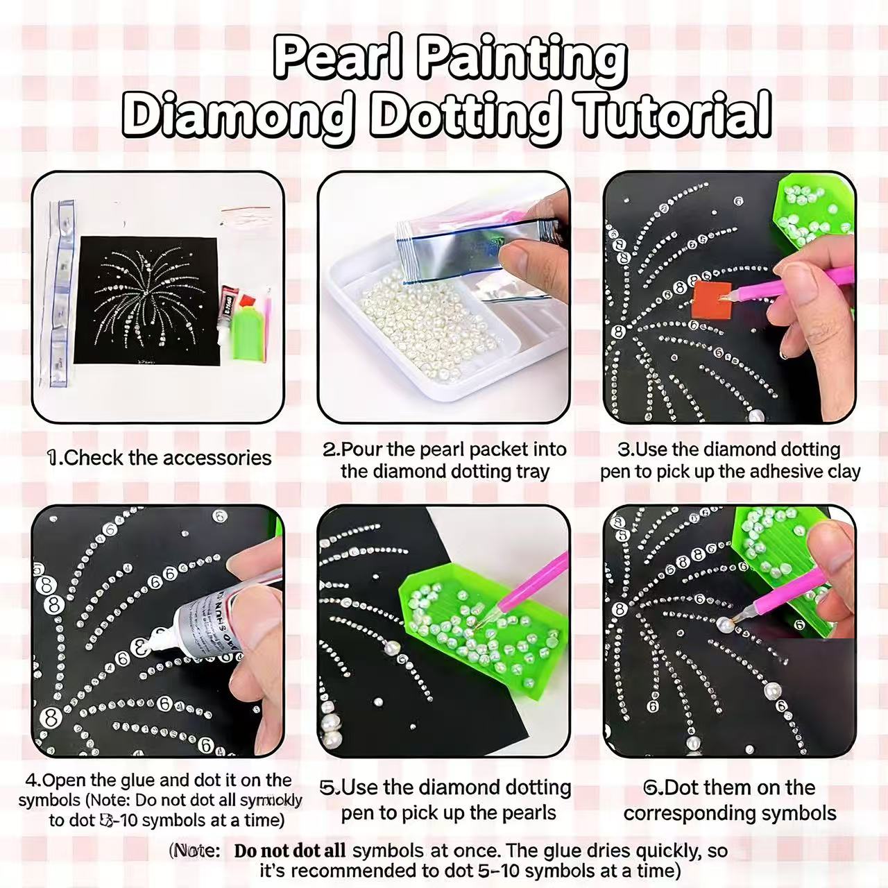 [Obsidian Dream] Beauty Wonderland DIY Pearl Painting Kit – Handmade Pearl Art with Complete Accessories, Step-by-Step Tutorial, Creative Home Decor, Relaxing Craft for Adults & Beginners