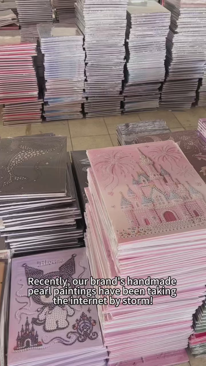 [Obsidian Dream] Beauty Wonderland DIY Pearl Painting Kit – Handmade Pearl Art with Complete Accessories, Step-by-Step Tutorial, Creative Home Decor, Relaxing Craft for Adults & Beginners