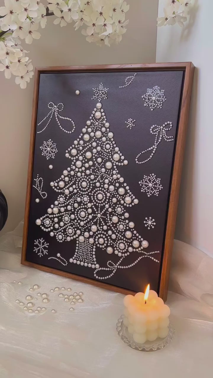 [Ivory Yule] Beauty Wonderland DIY Pearl Painting Kit – Handmade Pearl Art with Complete Accessories, Step-by-Step Tutorial, Creative Home Decor, Relaxing Craft for Adults & Beginners